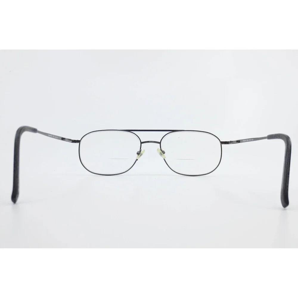 Van Heusen Benjamin GUN Aviator Eyeglass Frames Gunmetal Double Bridge 57-19-145